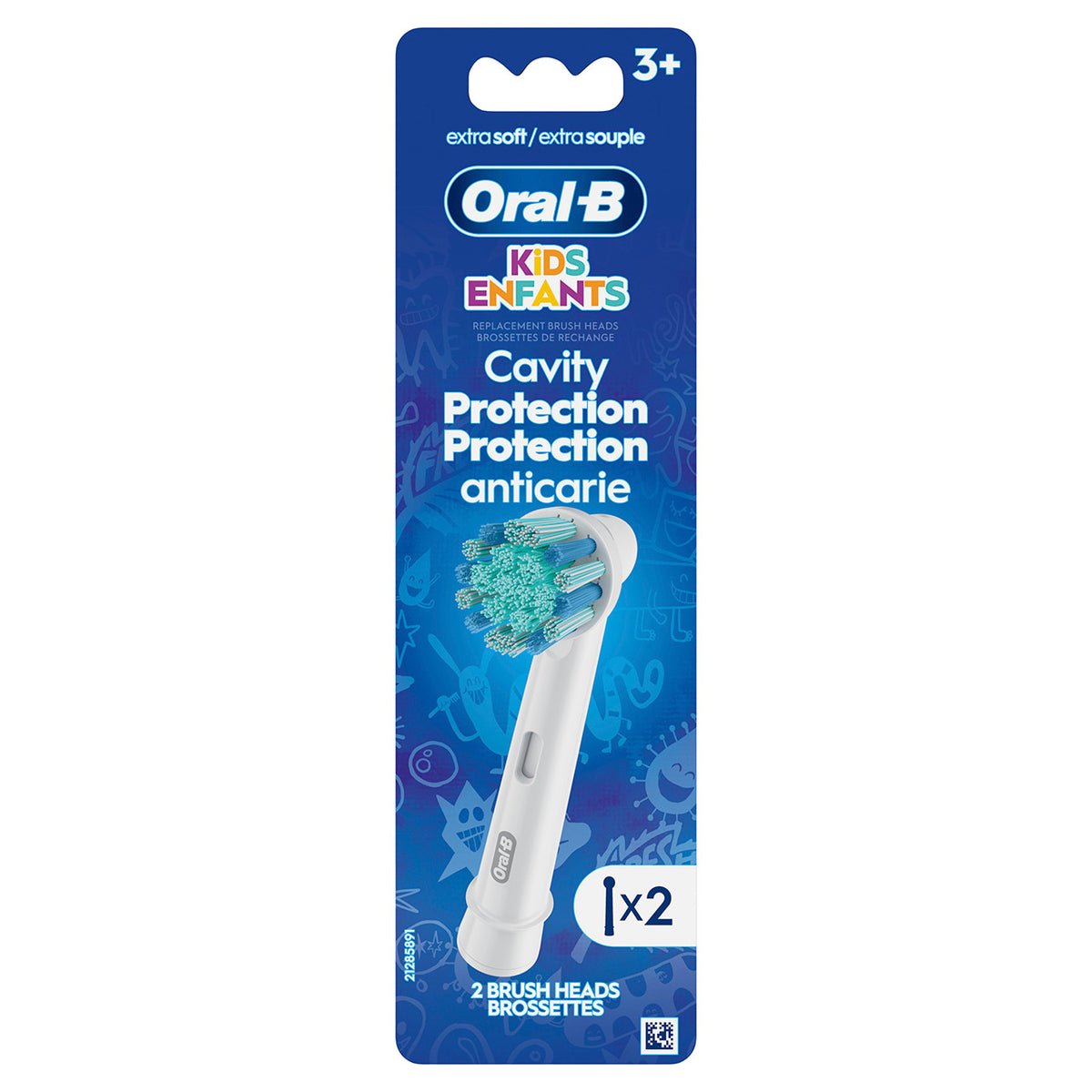 Braun ORAL-B Stages Power Extra Soft 2 Replacement Brush Heads Oral Care Product Packaging