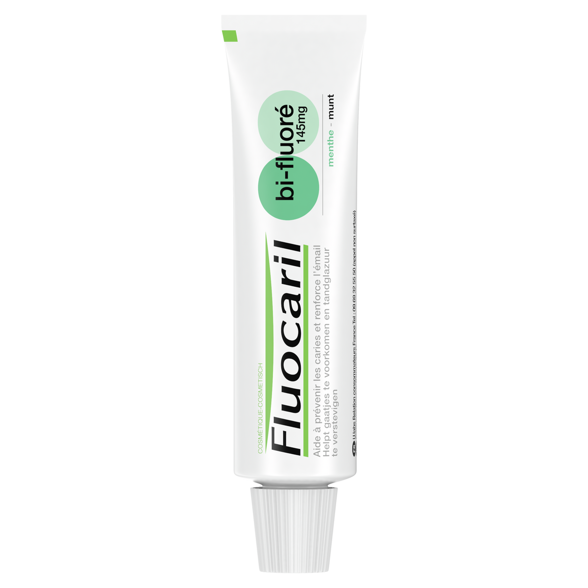 U.labs Fluocaril Bi-Fluoré 145MG Prevention Des Caries Menthe Oral Care Product Packaging