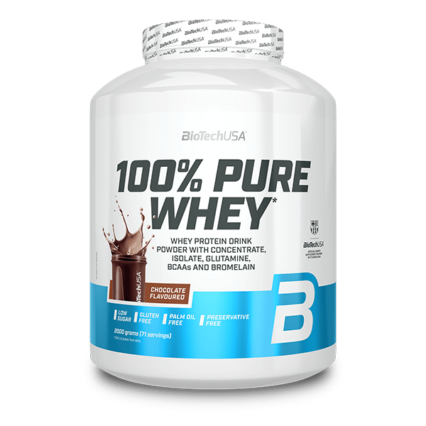 Biotechusa 100% Pure Whey Chocolate Product Packaging