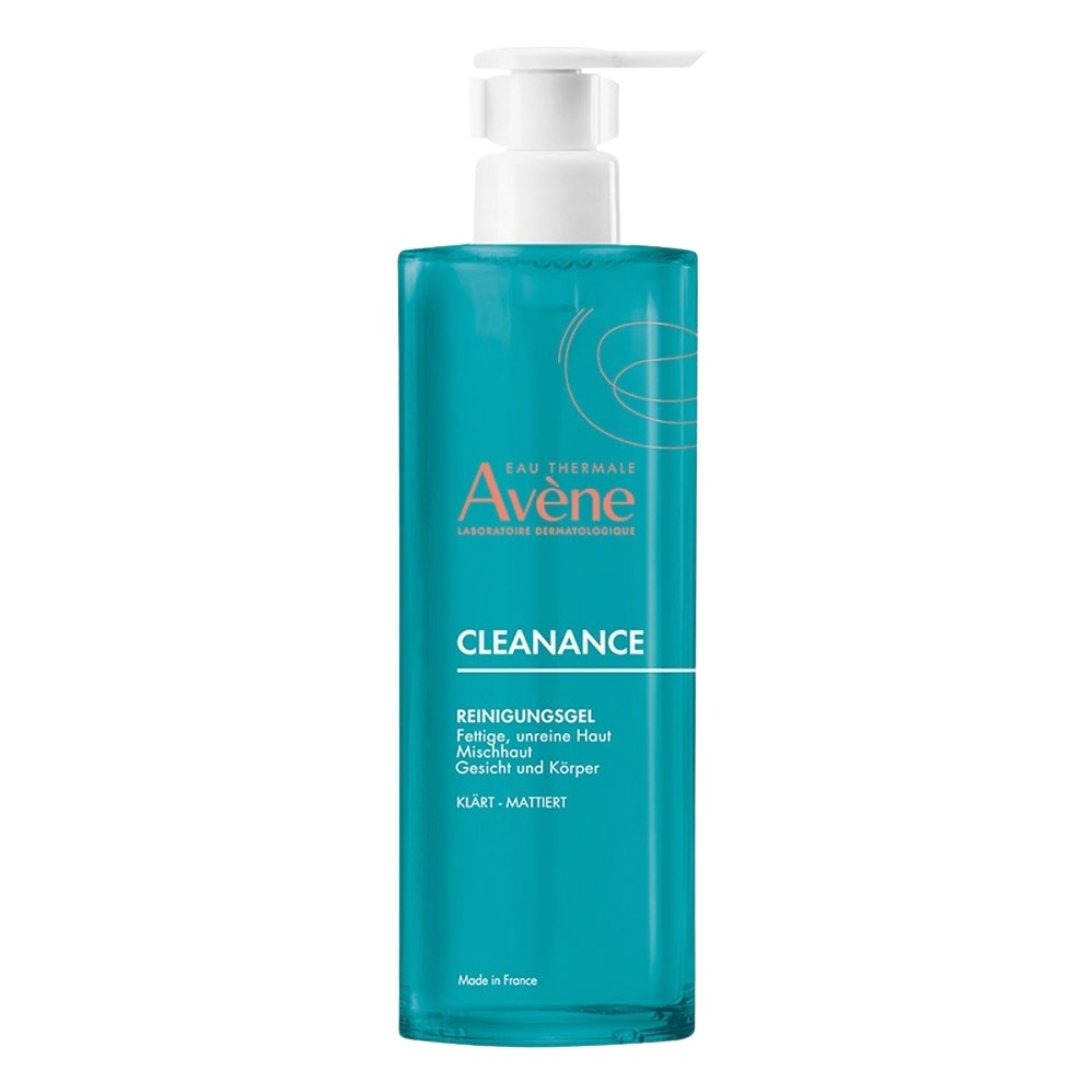 Avène Cleanance soap-free purifying gel cleanser 400ml bottle with free 200ml offer