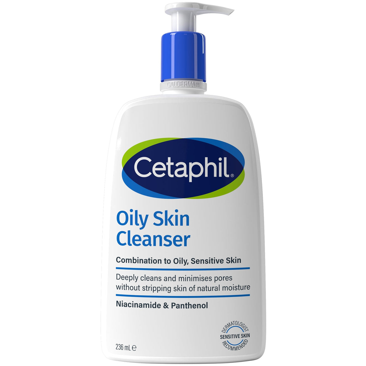 Cetaphil Oily Skin Cleanser bottle for oily and combination skin