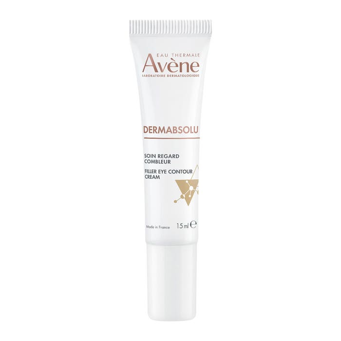 Avène DermAbsolu soothing youth eye contour cream bottle with cooling applicator tip