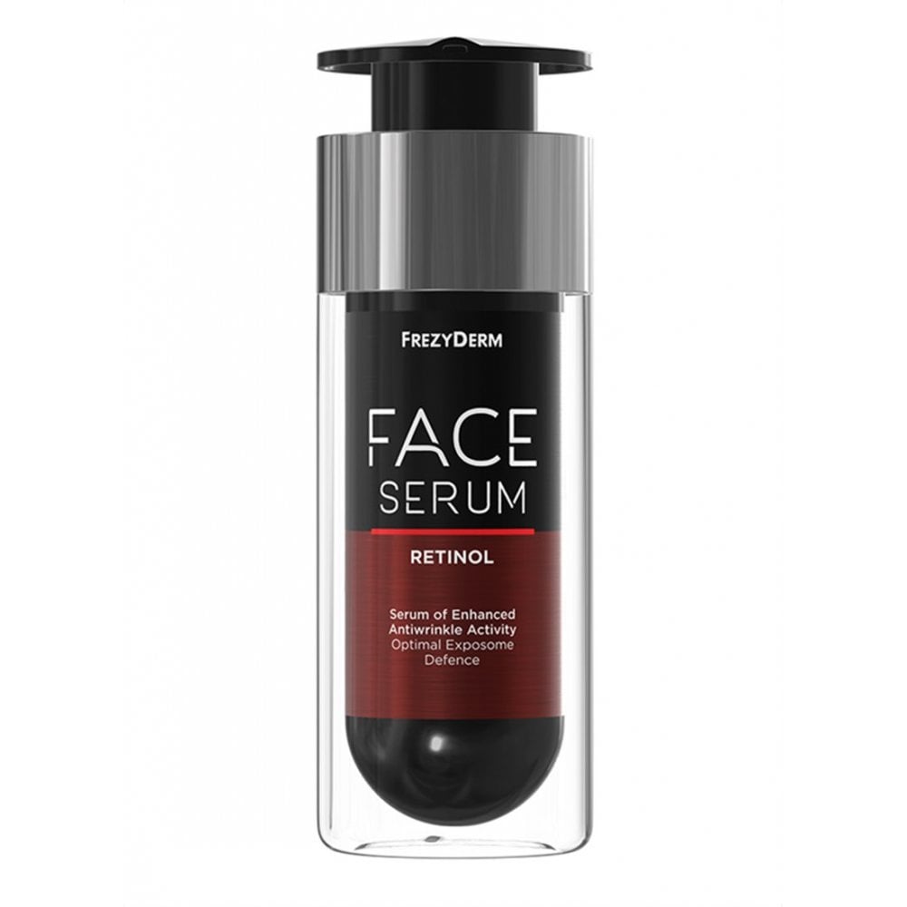 Frezyderm Face Serum Retinol dropper bottle for wrinkle reduction