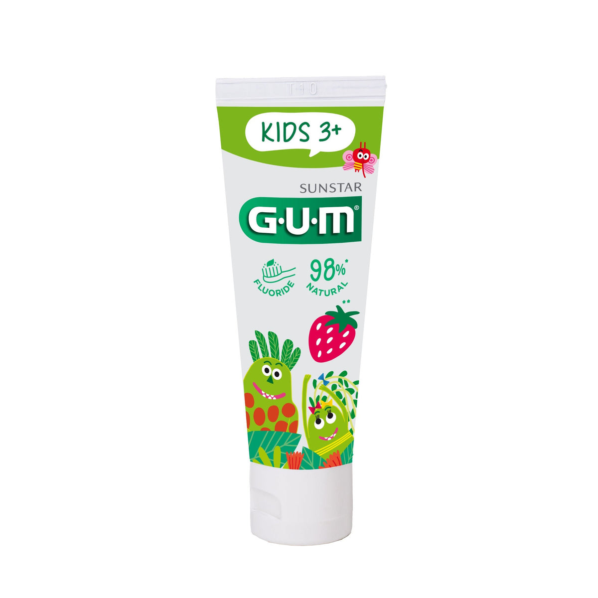 G.U.M G.U.M Kids 3+ Strawberry Oral Care Product Packaging