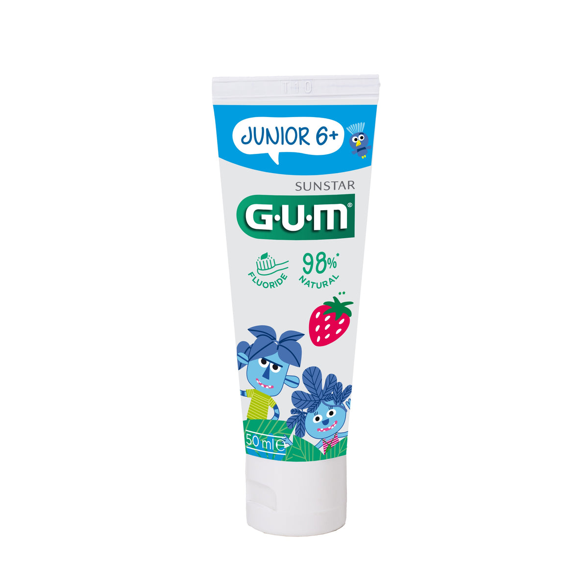 G.U.M G.U.M Junior 6+ Strawberry Oral Care Product Packaging