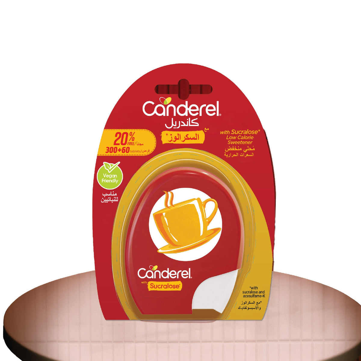 Canderel Canderel With Sucralose 300+60 (20% Free) Product Packaging