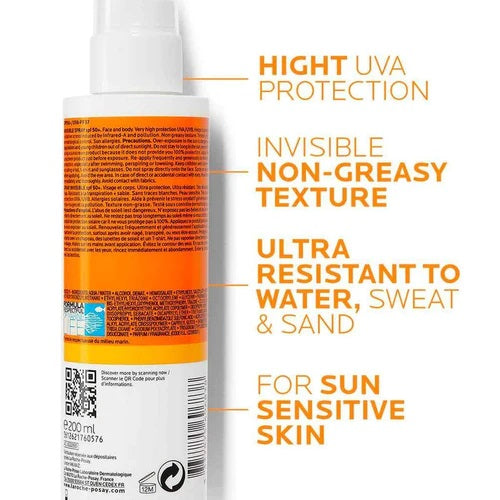 La Roche-Posay Anthelios Invisible Sunscreen Body Spray SPF 50+
