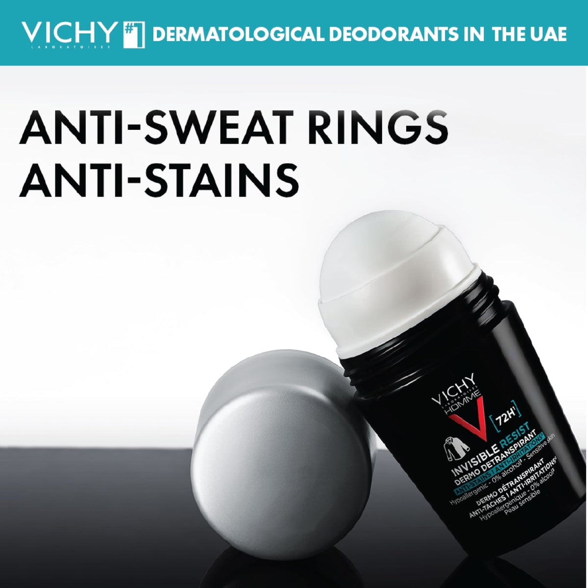 Vichy 72 Hours Invisible Resist Deodorant for Men 50ml