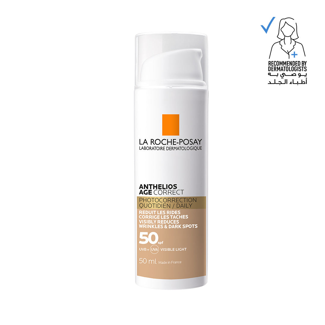 La Roche-Posay Anthelios Age Correct SPF 50 Tinted Anti-Ageing Invisible Sunscreen with Niacinamide 50ml