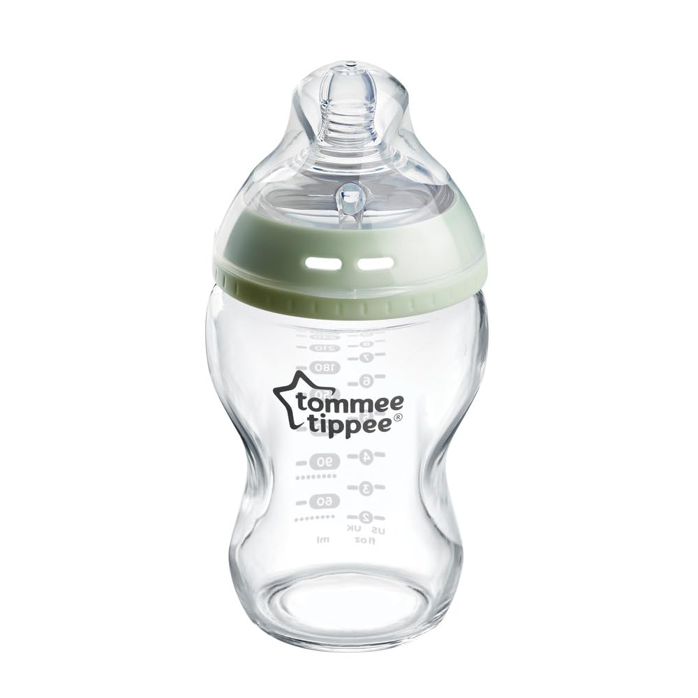 Generic Natural Start Glass Feeding Bottle - The Most Breast-Like Teat Ever - Odor And Stain Resistant (light Green) 0m + Baby Product