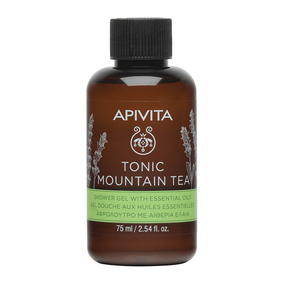 Apivita Mini Shower Gel Essential Oils Tonic Mountain