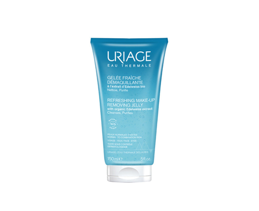 Uriage Gelée Fraîche Démaquillante tube for gentle facial cleansing