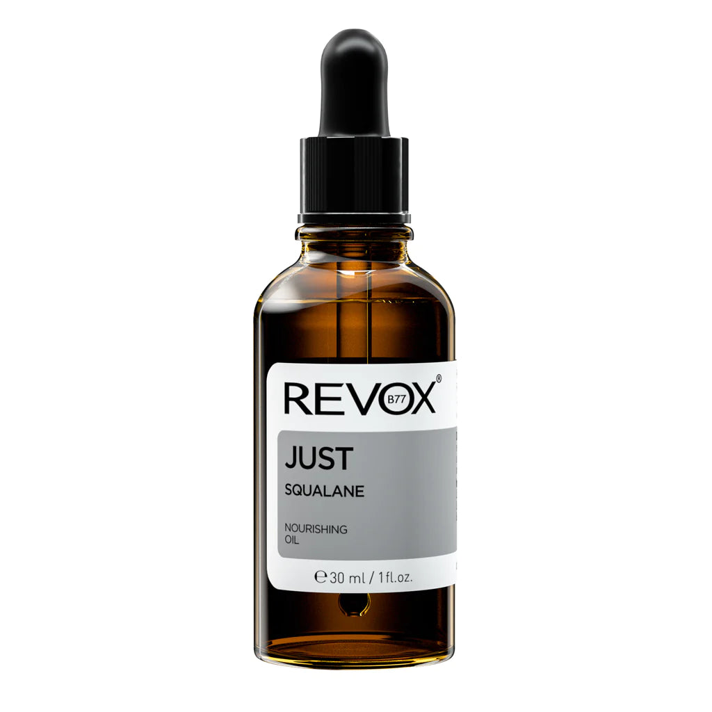 Revox Just Squalane Nourishing Oil dropper bottle for skin barrier repair