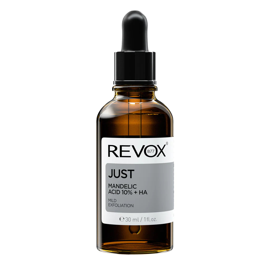 Revox Just Mandelic Acid 10% + HA dropper bottle for sensitive skin exfoliation