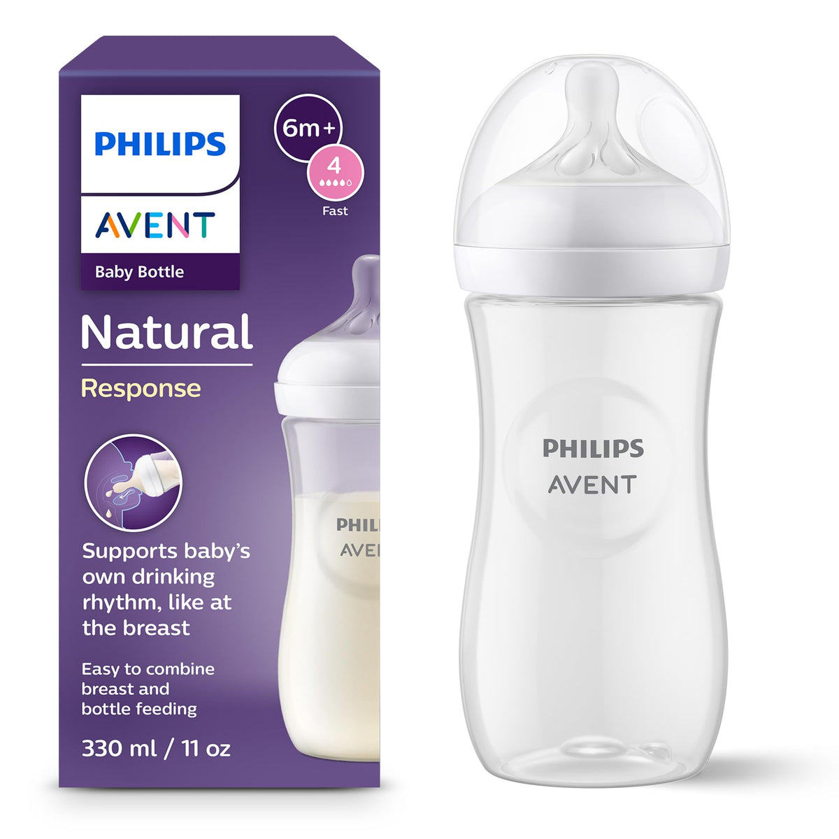 Philips Avent Avent Natural Response 6m+ (speed 4) (white) Baby Product