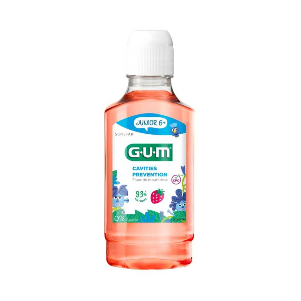 G.U.M Cavities Prevention Junior 6+ Strawberry Oral Care Product Packaging