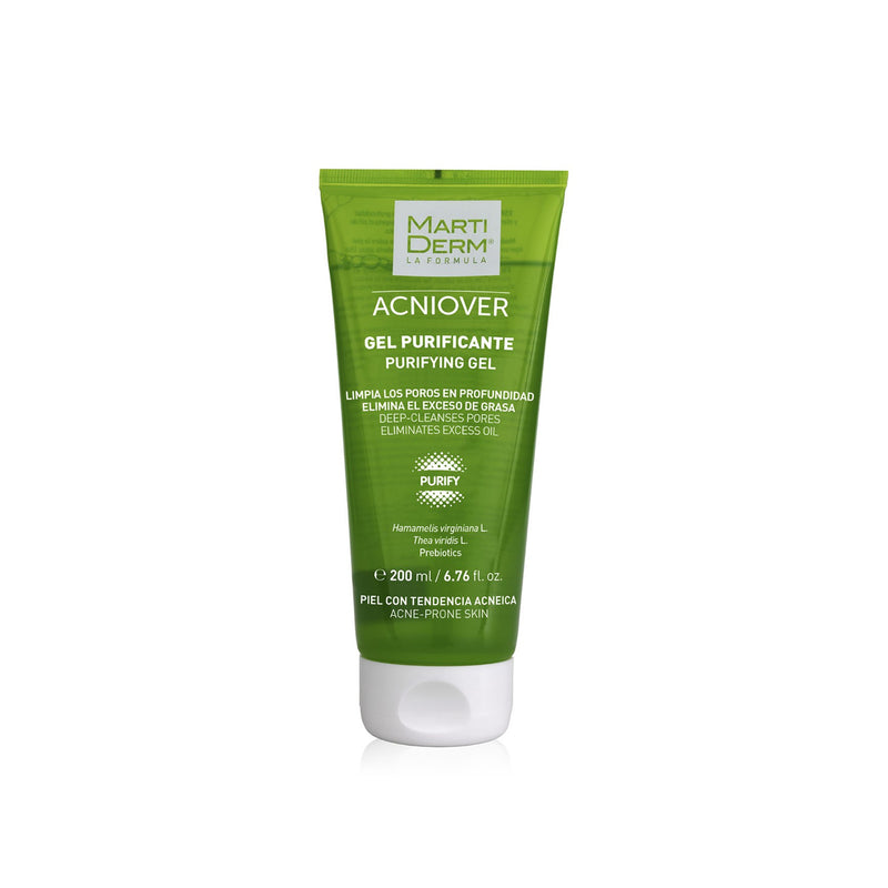 Martiderm Acniover Gel Purificante pump bottle for oily skin