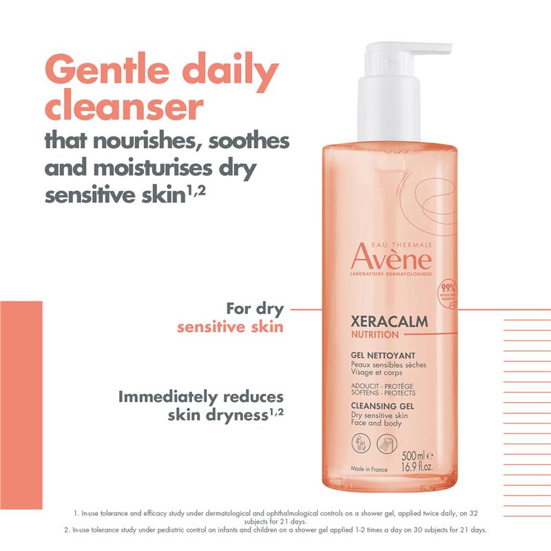 Avene Xeracalm Nutrition Cleansing Gel