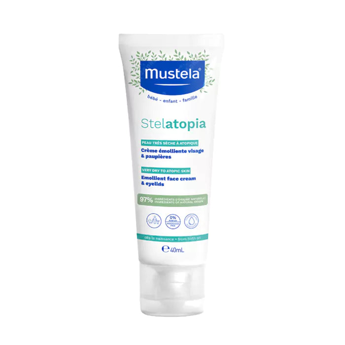 Mustela Stelatopia crème émolliente visage et paupières tube for facial eczema