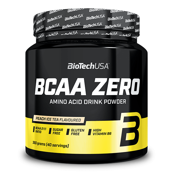 Biotechusa BCAA Zero Peach Ice Tea Product Packaging