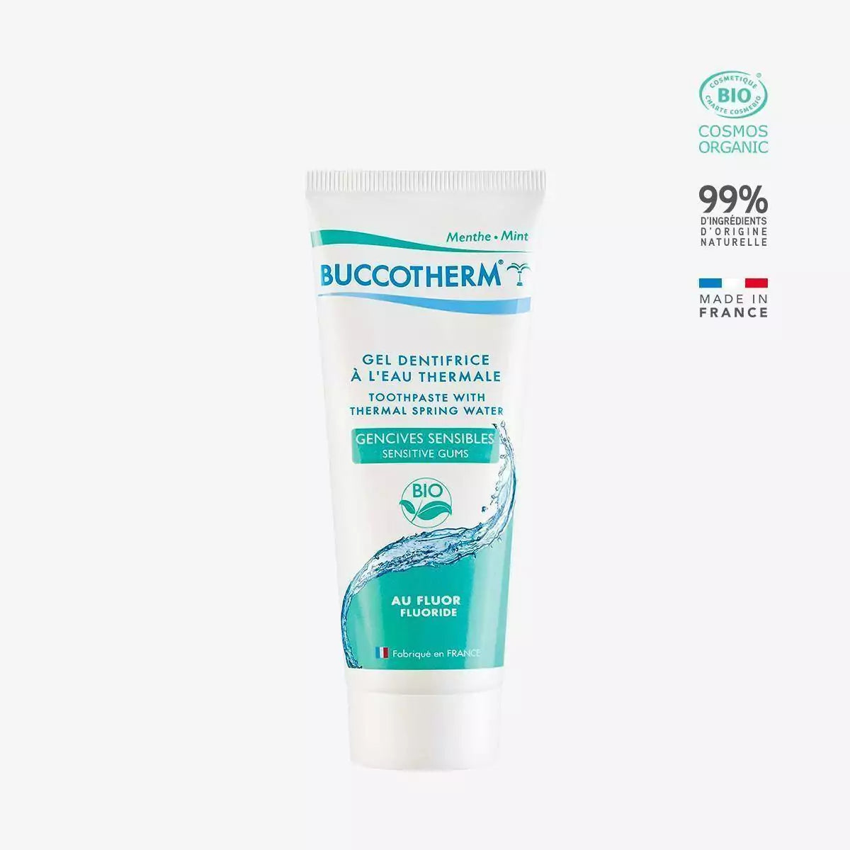 Buccotherm Gel Dentifrice A L'eau Thermale Gencives Sensibles Bio - Menthe Oral Care Product Packaging