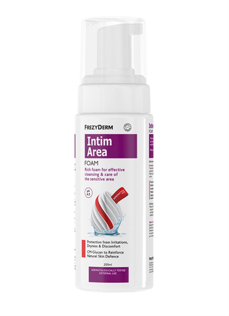 Frezyderm Intim Area Foam pump bottle for sensitive intimate care