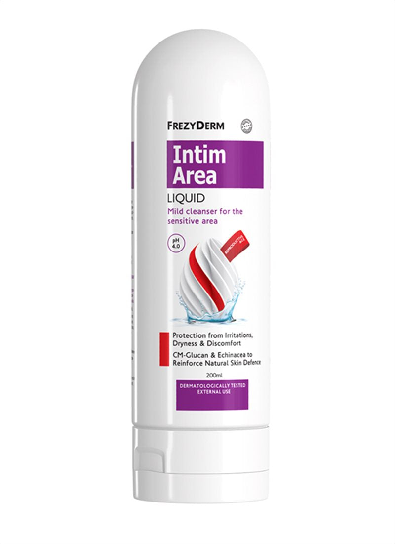 Frezyderm Intim Area Liquid bottle for specialized intimate hygiene