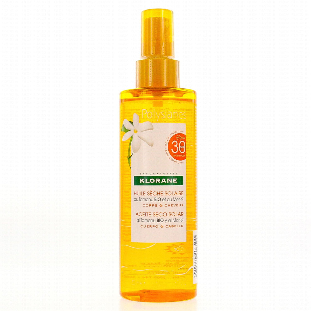 Klorane Polysianes Dry Sun Oil for Body/Hair SPF30