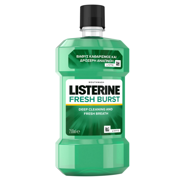 Listerine Fresh Burst Oral Care Product Packaging