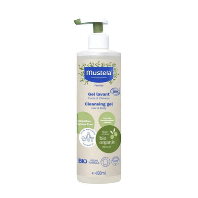 Mustela gel lavant corps et cheveux pump bottle for baby bath hygiene