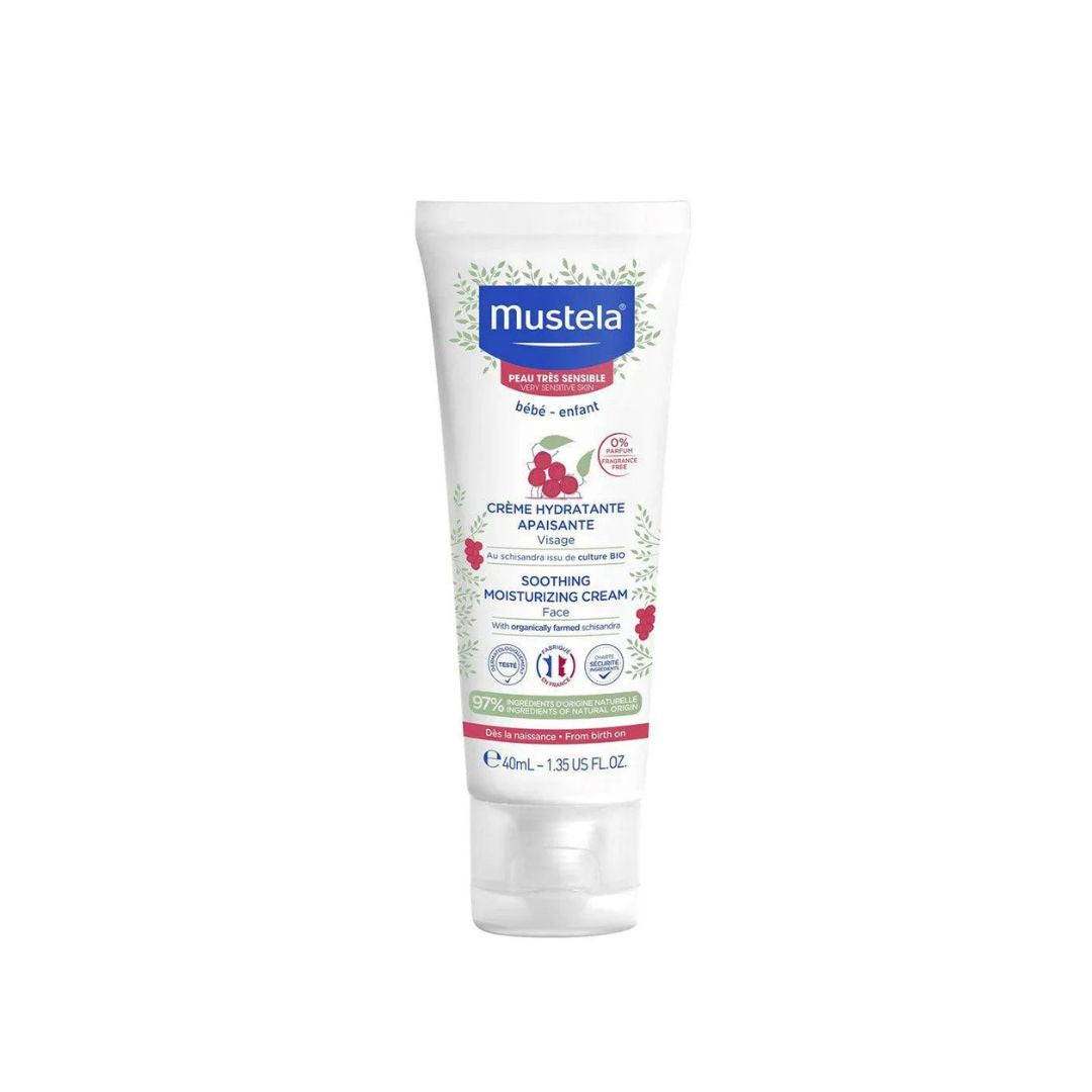Mustela crème hydratante apaisante visage tube for sensitive baby face care