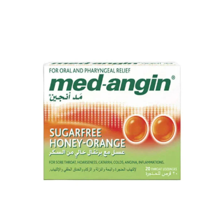 Med-angin Honey-Orange - Sugarfree