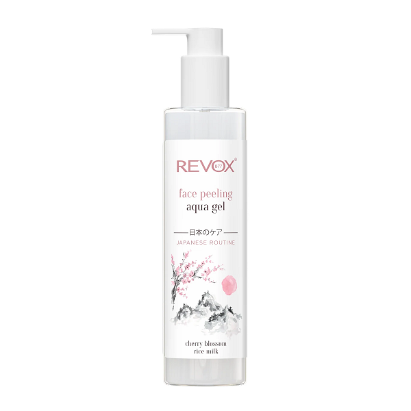 Revox Japanese Routine Face Peeling Aqua Gel tube for gentle exfoliation