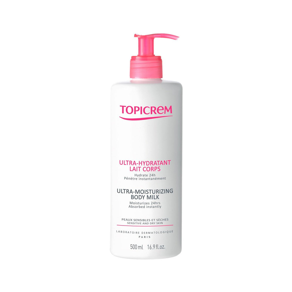 Topicrem Ultra Hydratant Lait Corps bottle for dry sensitive skin