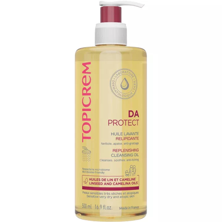 Topicrem DA Protect Huile Lavante bottle for atopic eczema prone skin