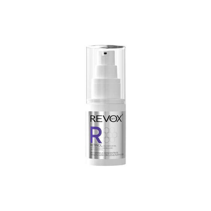 Revox Retinol Eye Contour Gel tube for fine lines and crow's feet