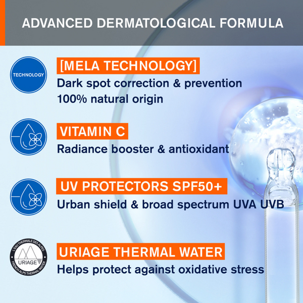 Uriage anti-dark spot daytime care spf50+