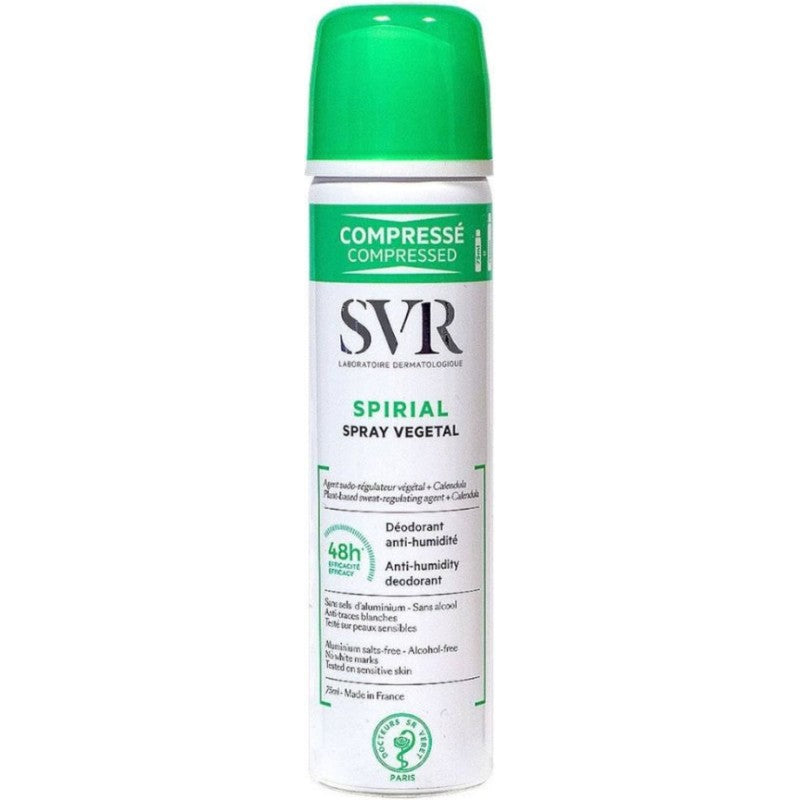 SVR Spirial Spray Végétal botanical anti-perspirant deodorant spray bottle