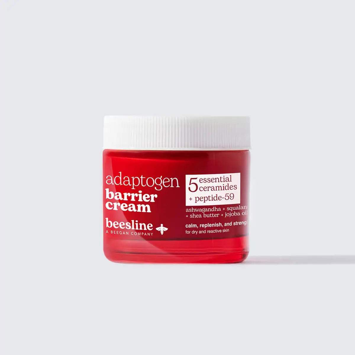 Beesline Adaptogen Barrier Cream jar for skin repair