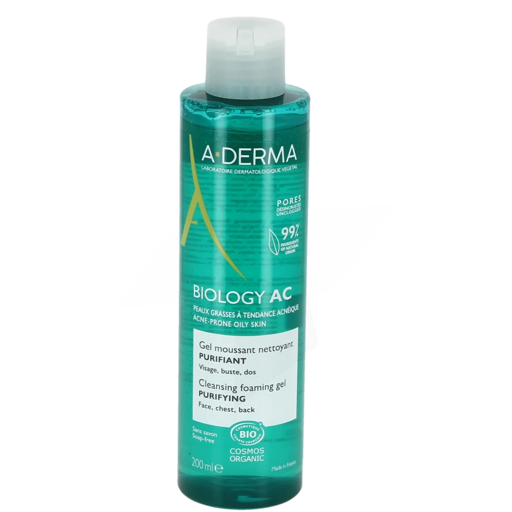 A-Derma Biology AC Purifying Cleansing Foaming Gel twin pack for acne-prone skin