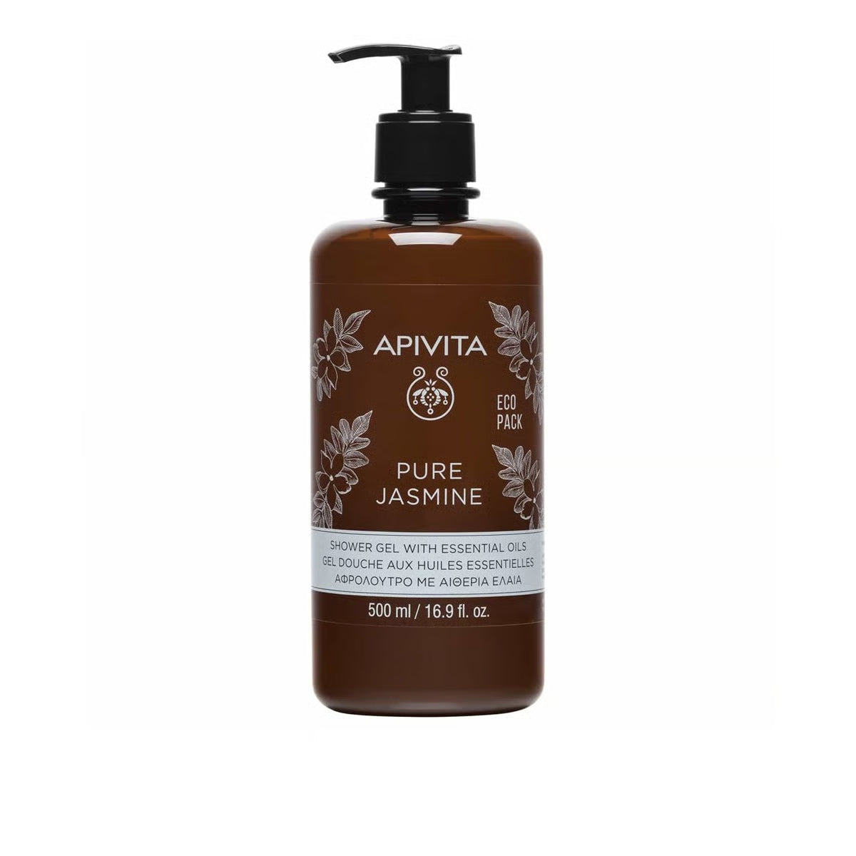 Apivita Shower Gel With Essential Oils Pure Jasmine