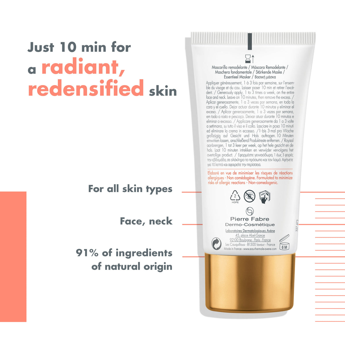 Avene Dermabsolu Recontouring Mask