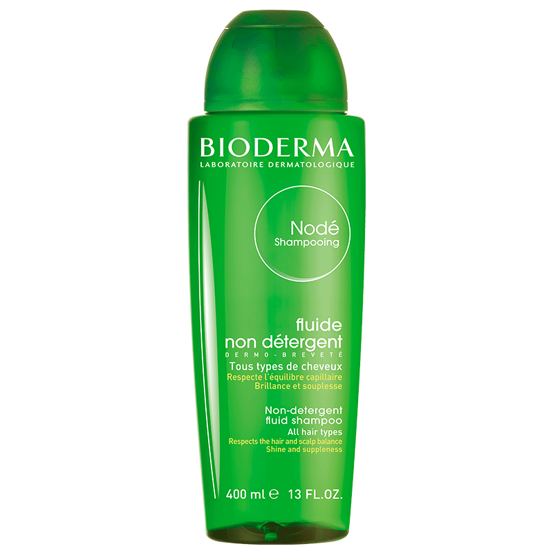 Bioderma Nodé gentle non detergent fluid shampoo bottle for daily use