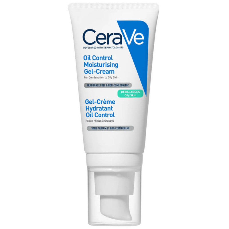 CeraVe Oil Control Moisturising Gel-Cream tube for oily and acne-prone skin