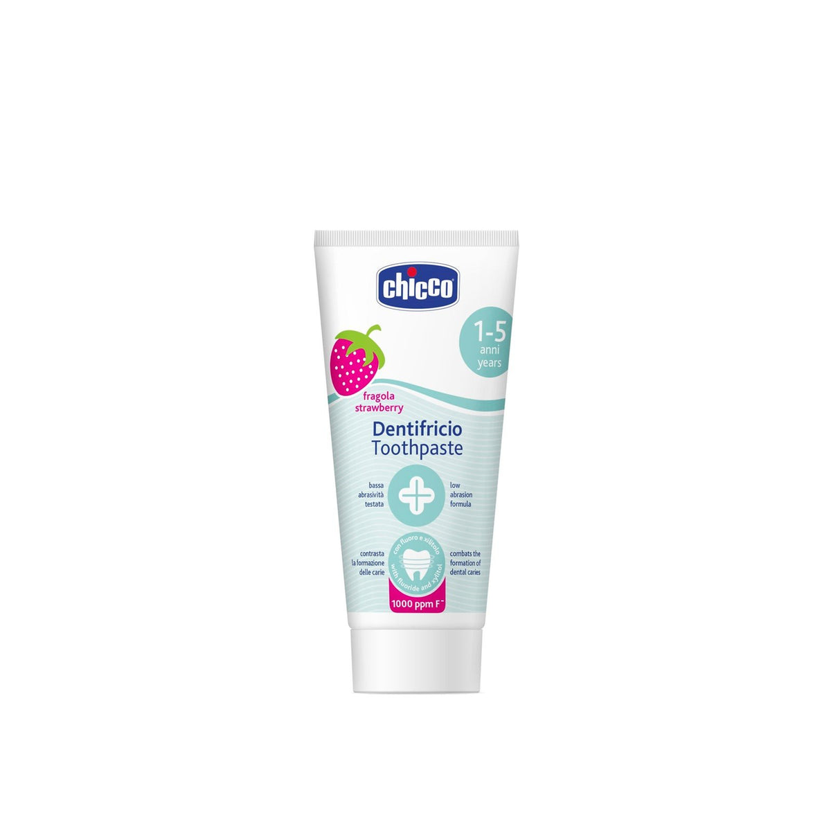 Chicco Dentifricio Toothpaste 1-5 Ans Strawberry Oral Care Product Packaging