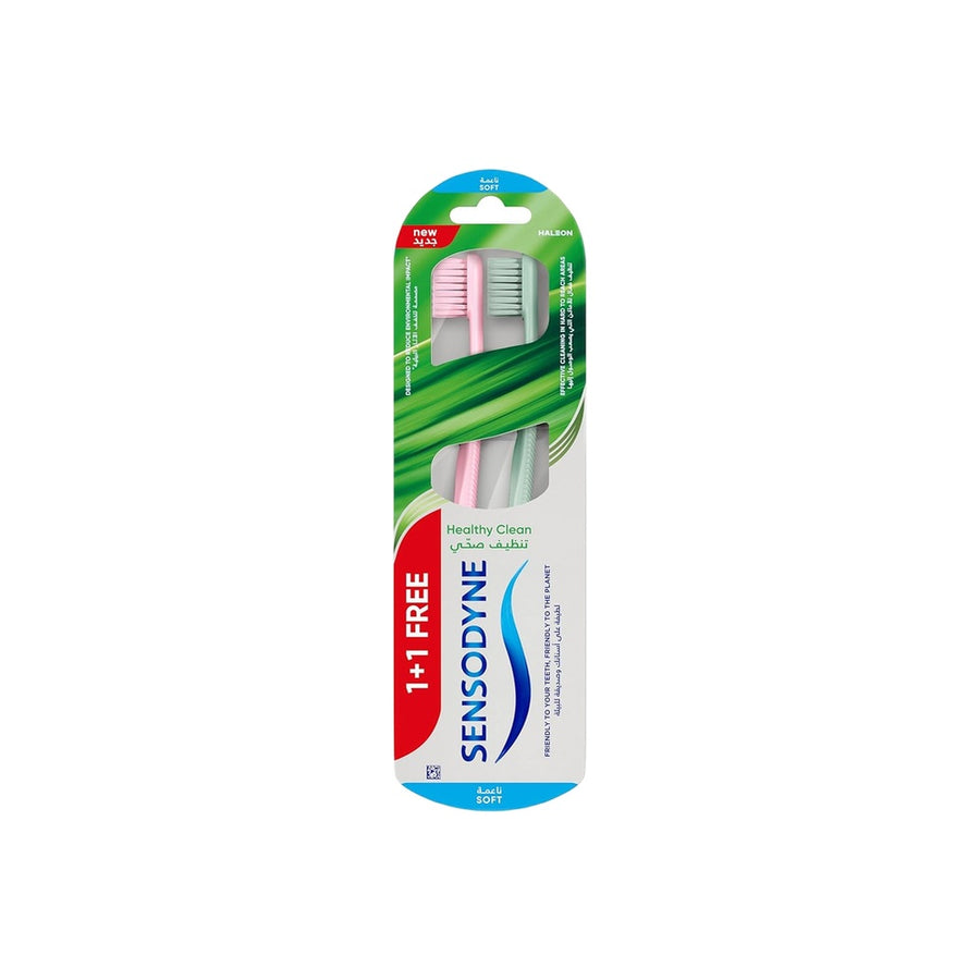Haleon Sensodyne Healthy Clean Soft Buy 1 Get 1 Free Oral Care Product Packaging