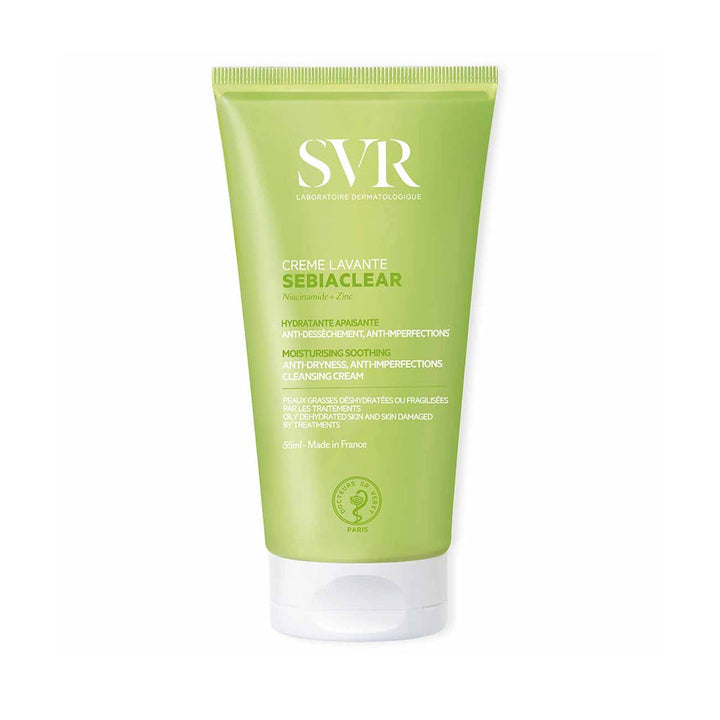 SVR Sebiaclear Crème Lavante soothing wash tube for acne-prone skin