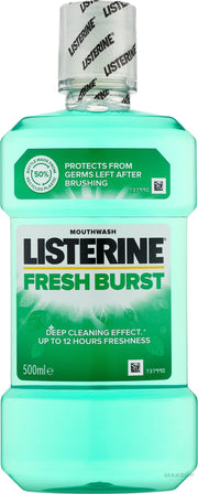 Listerine Fresh Burst Oral Care Product Packaging