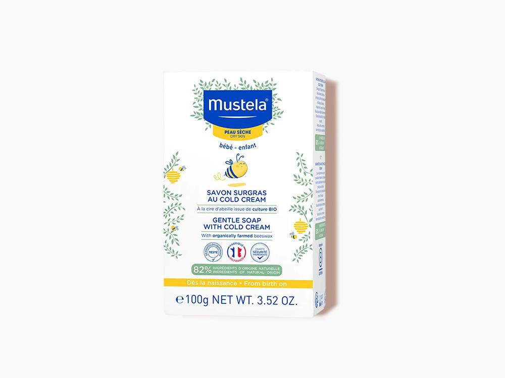 Mustela savon surgras au cold cream bar for dry baby skin washing