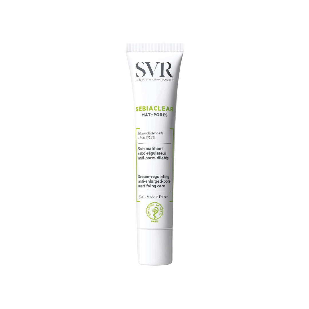 SVR Sebiaclear Mat + Pores cream tube for mattifying oily skin